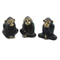 Brass See No Evil Monkey Set of 3