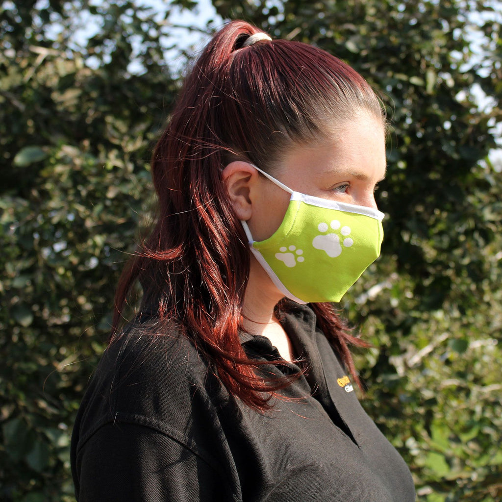 Reusable Fashion Face Covering - Pet Feet Print (Adult)