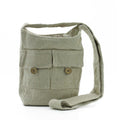 Two Pocket Cotton Bag - Natural - Medium