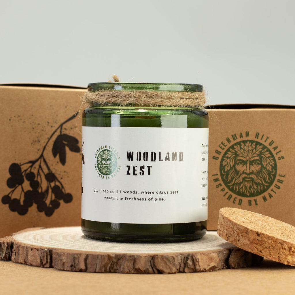 Greenman Woodwick Soy Candle - Woodland Zest – view 5