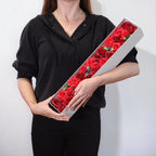 Extra Long Soap Flower Gift Box - Classic Red Roses – view 2