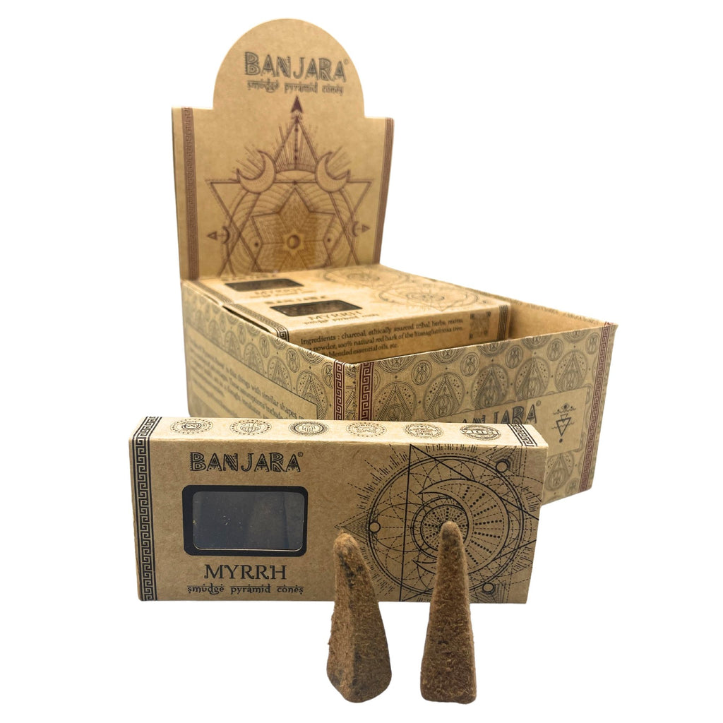 Banjara Smudge Pyramid Cones - Myrrh – view 5