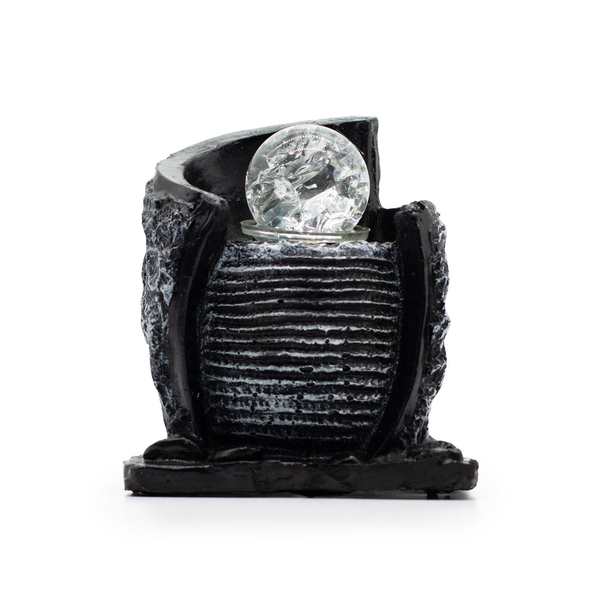 Water Pot Tabletop Water Feature, Crystal Ball