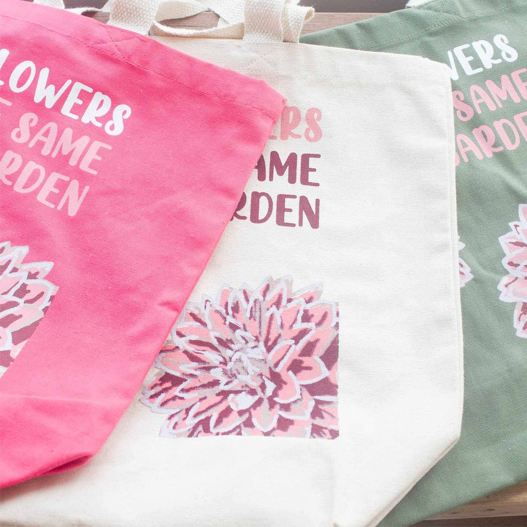 Printed Cotton Bag - We are Flowers, Pink – view 6