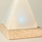 USB Pyramid White Salt Lamp, Colour Changing – view 4