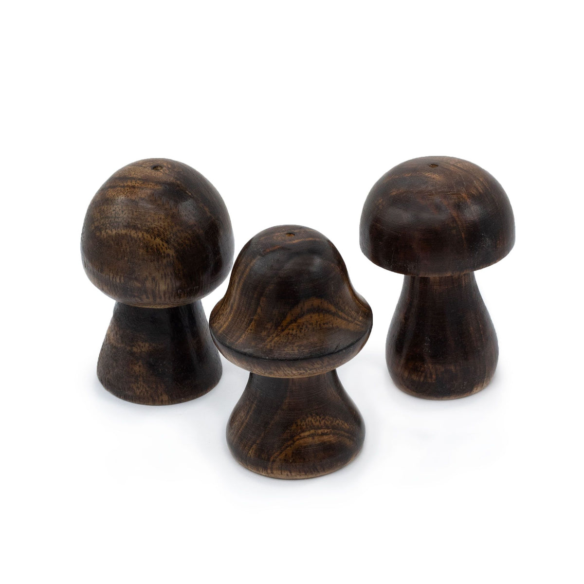 Set of 3 Mini Mango Wood Mushroom Burners 8-6.5cm – view 5