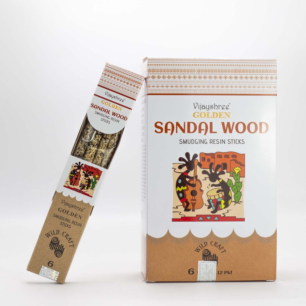 Golden Sandal Wood Smudging Resin Sticks - 30g – view 3