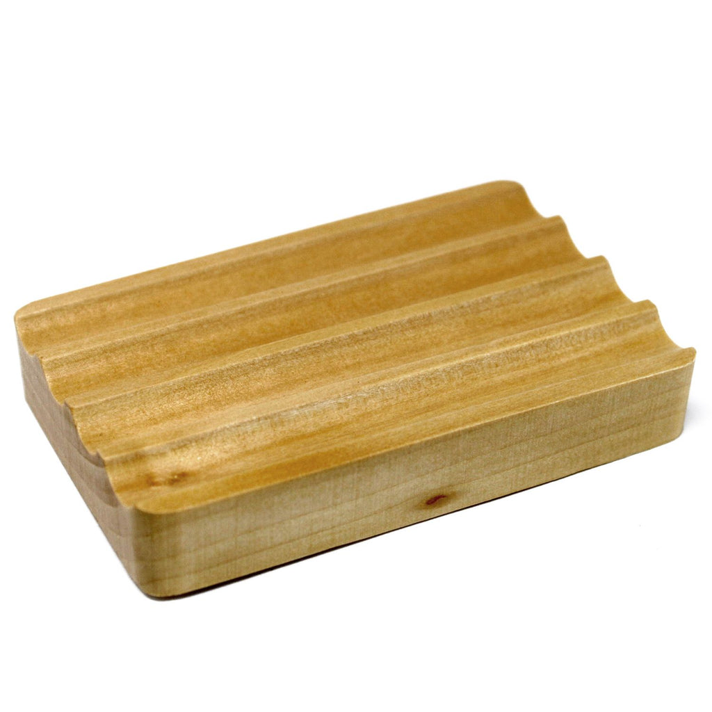 Hemu Wood Soap Dish - Corrugated – view 2