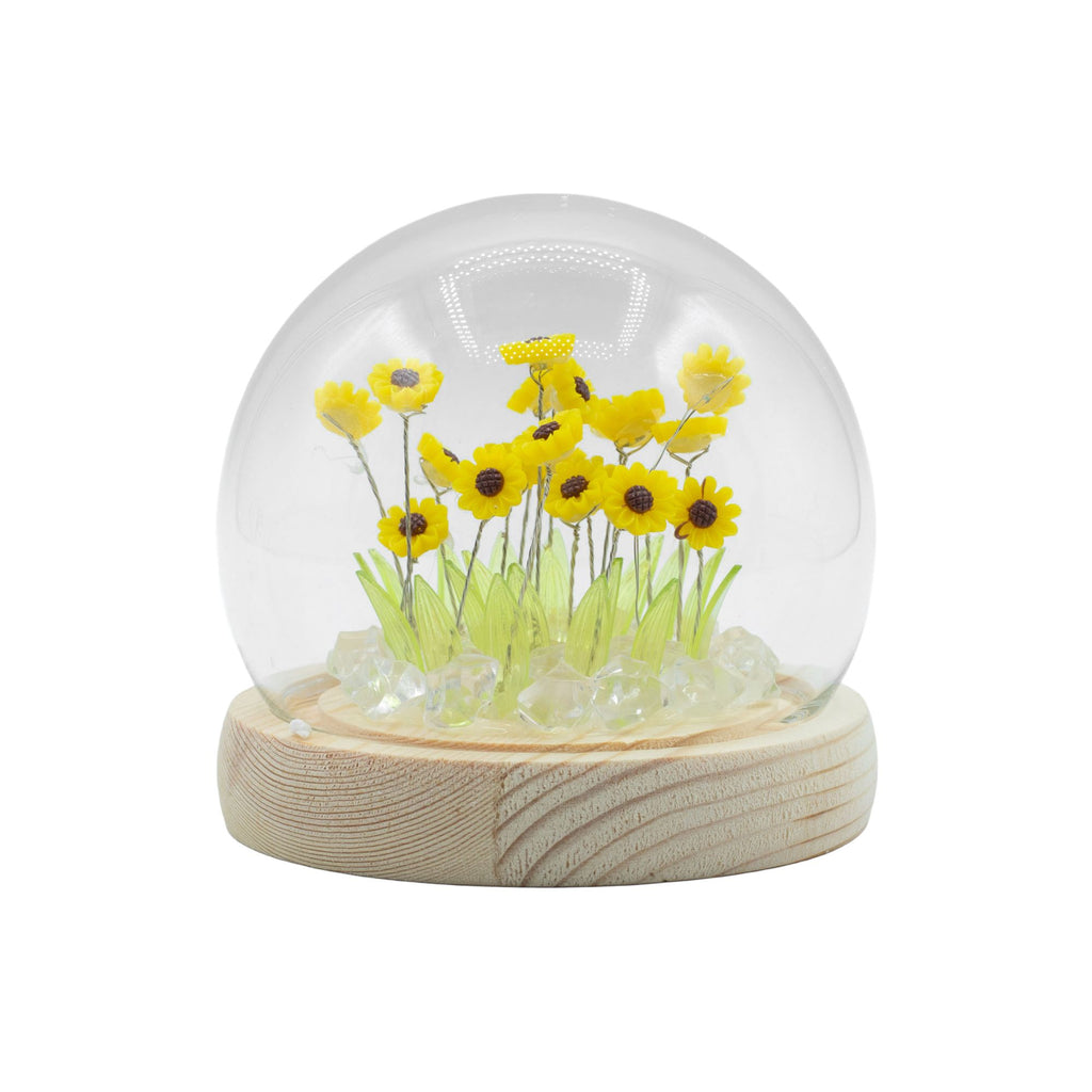 Floral Glow Dome - Sunflowers, LED USB