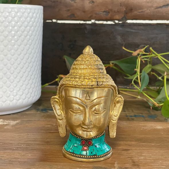 Brass Buddha Figure - Large Head - 11.5 cm – view 8