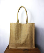 Large Jute Shopping Bag with Bottle Holders – view 3