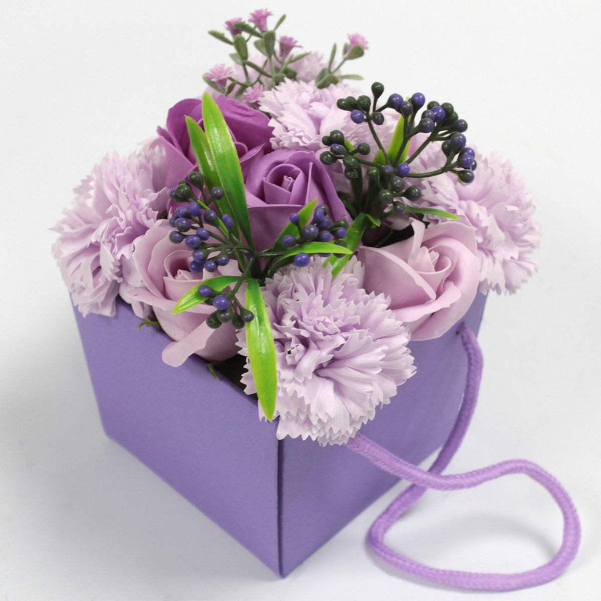 Soap Flower Bouquet - Lavender Rose & Carnation – view 3