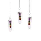7 Chakra Flat Point Pendulum – view 4