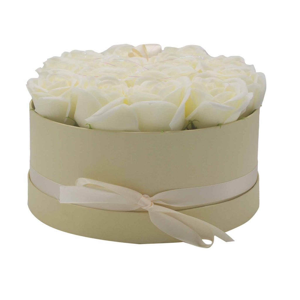 14 Cream Soap Roses Round Gift Box – view 5