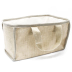 Large Jute Shopping Basket 33x18x20cm Natural – view 2