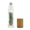 Aventurine Roller Bottle with Wooden Cap, 5ml, 8.8cm