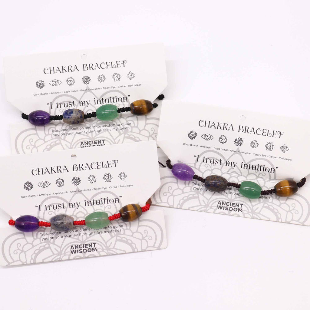 Chakra Gemstone String Bracelet - Beaded – view 2