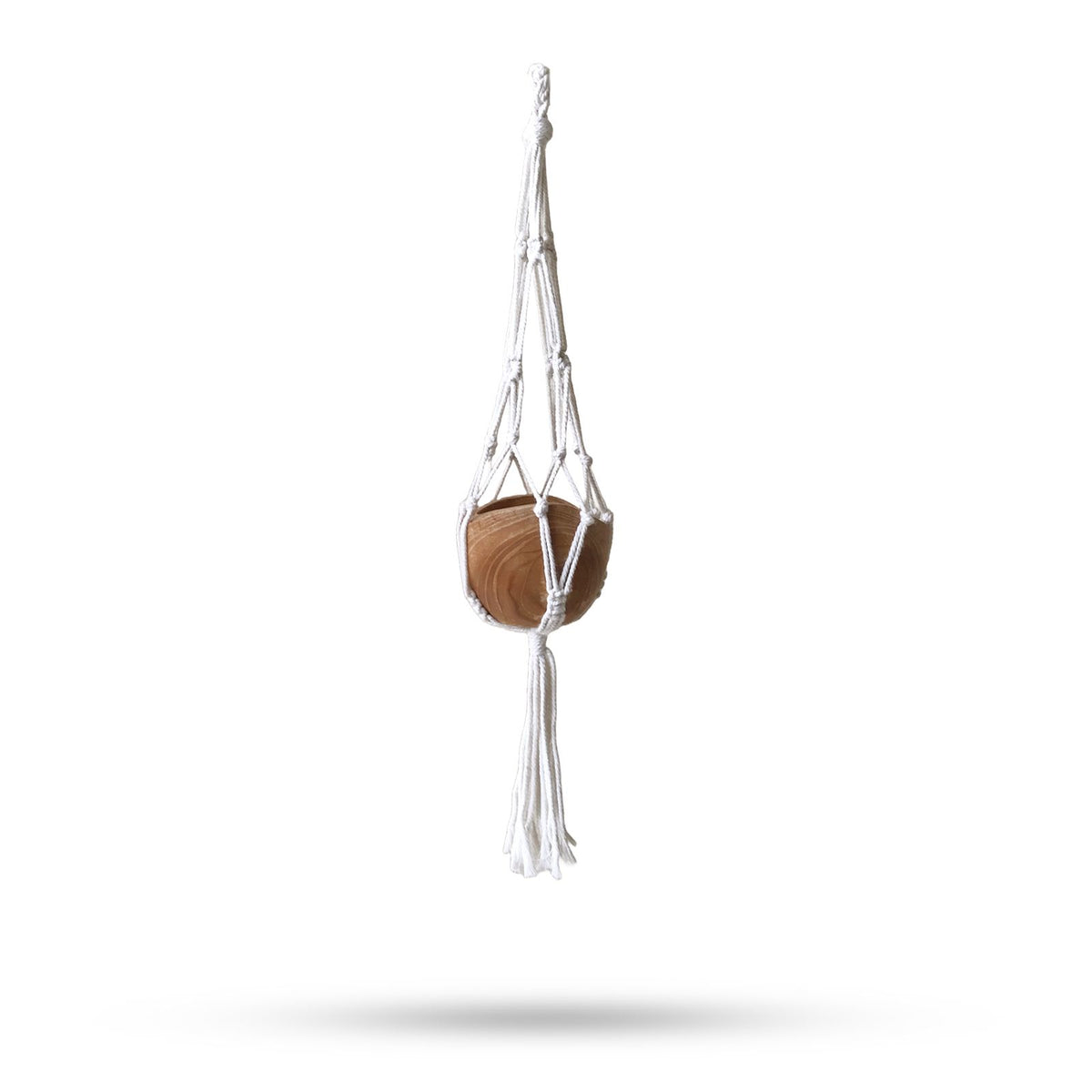 Macrame Plant Hanger for Large Pots - Natural