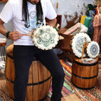 Chakra Shamanic Drum with Stick - 25cm – view 3