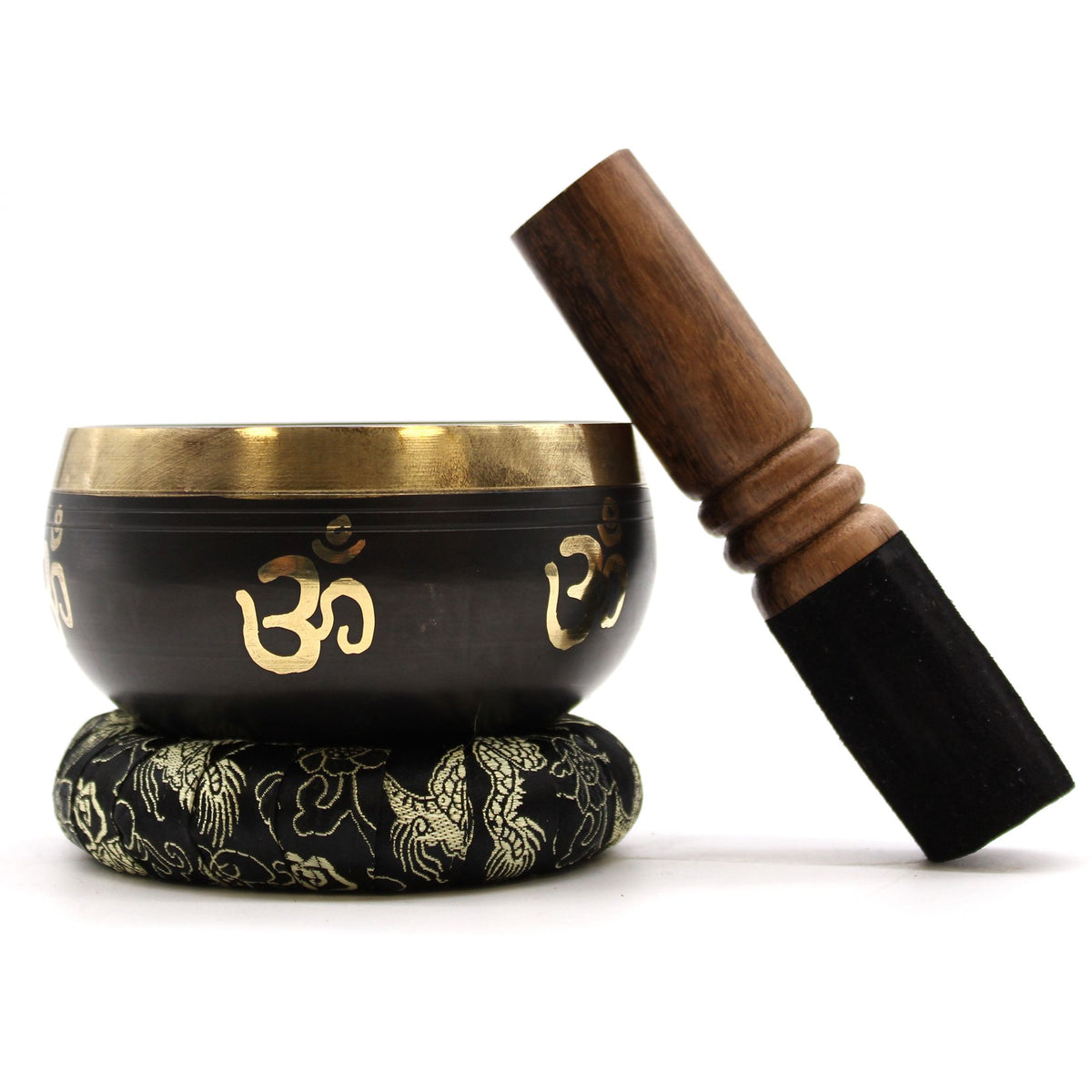 Yoga Om Singing Bowl Gift Set 9cm – view 7