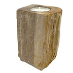 Petrified Wood Candle Holder - Single Tall – view 6