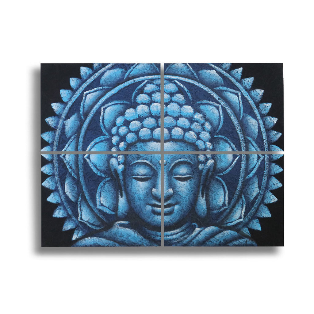 Blue Buddha Mandala Brocade, Set of 4 - 30 x 40cm – view 4