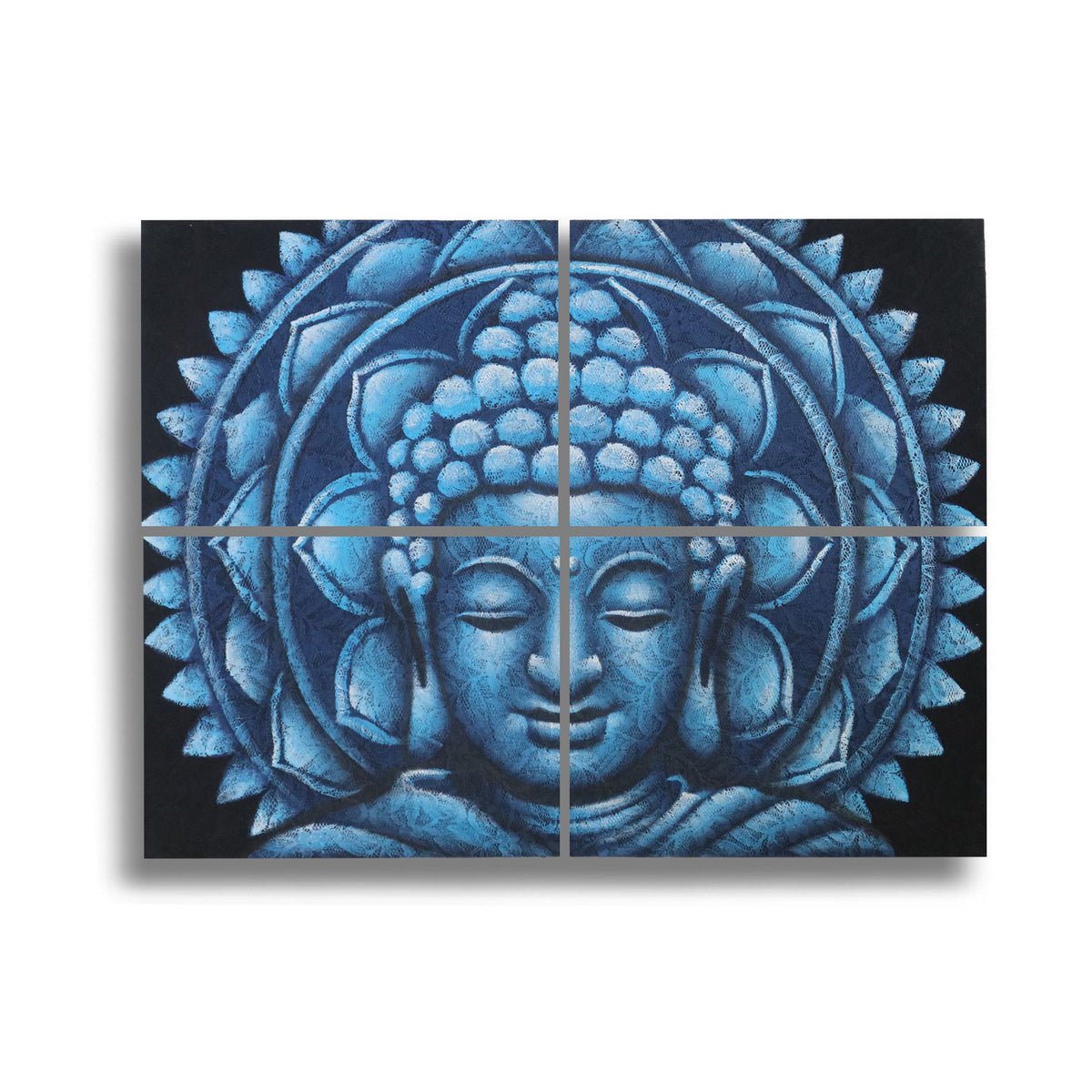 Blue Buddha Mandala Brocade, Set of 4 - 30 x 40cm – view 4