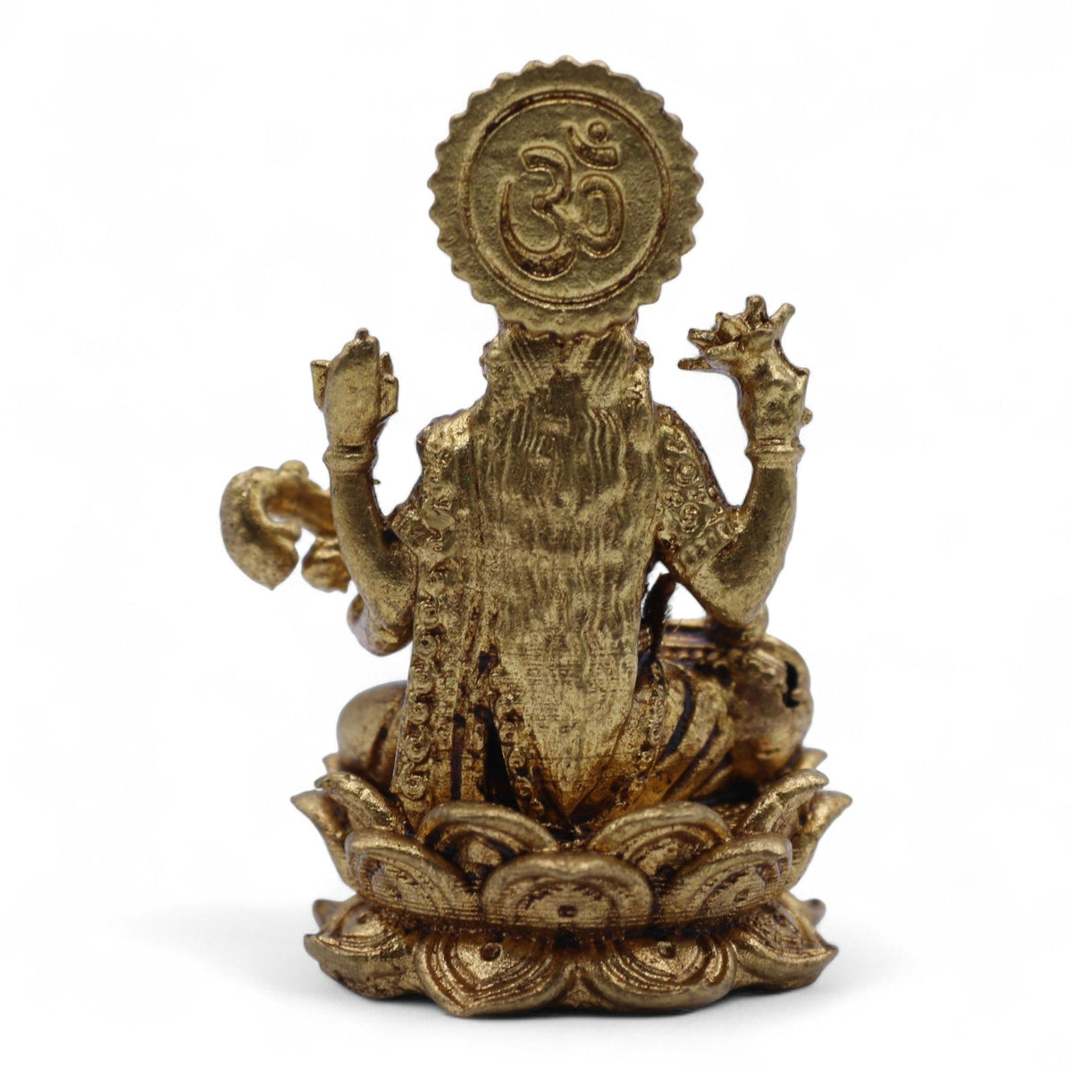 Brass Saraswati Miniature Statue - 34mm