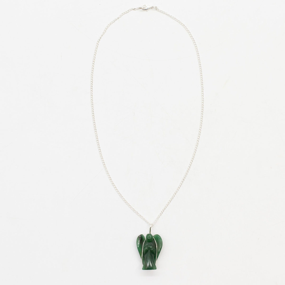 Green Aventurine Guardian Angel Gemstone Pendant – view 3