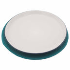 Jute & Cotton Place Mat, Teal Border, 30cm – view 2