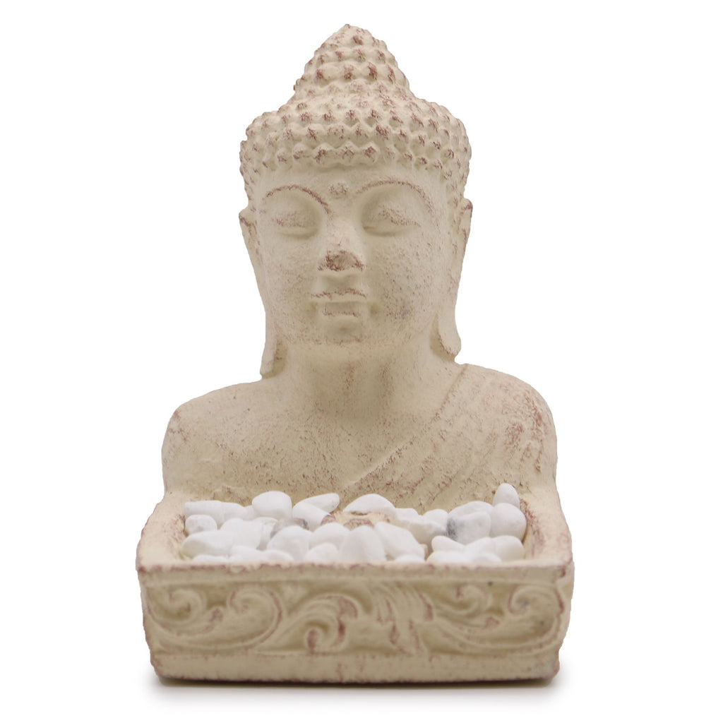 Feng Shui Buddha Incense Burner in Cream – view 2