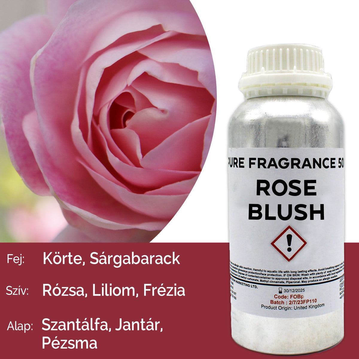Rose Blush Pure Fragrance Oil - 500ml – view 5