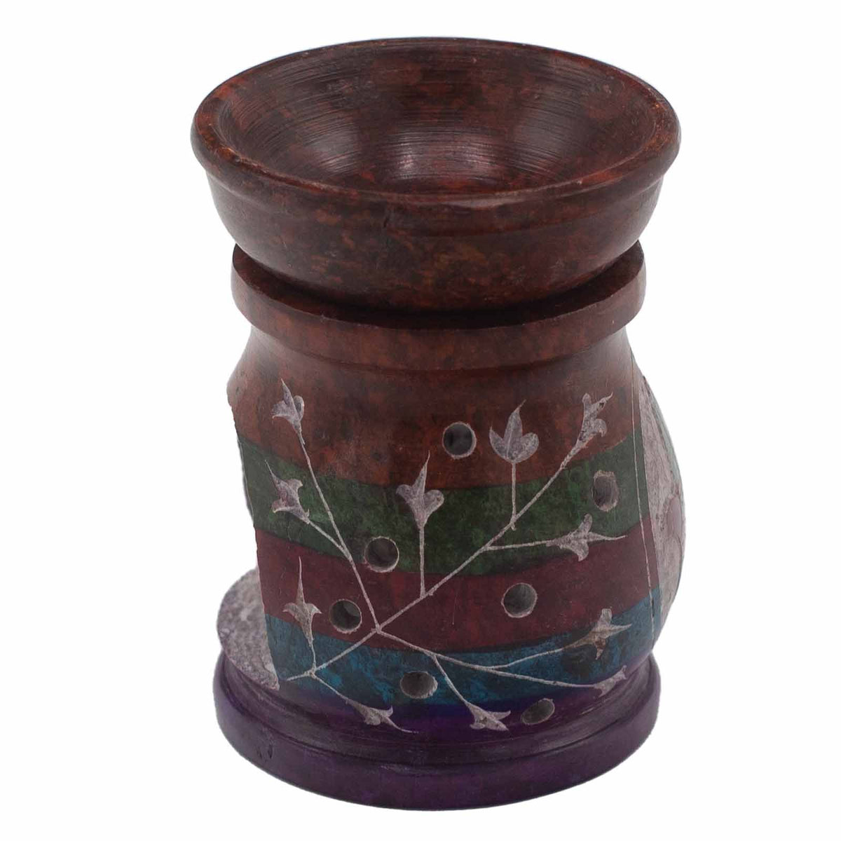 Soapstone Oil Burner 10cm - Hamsa Five Colours – view 2