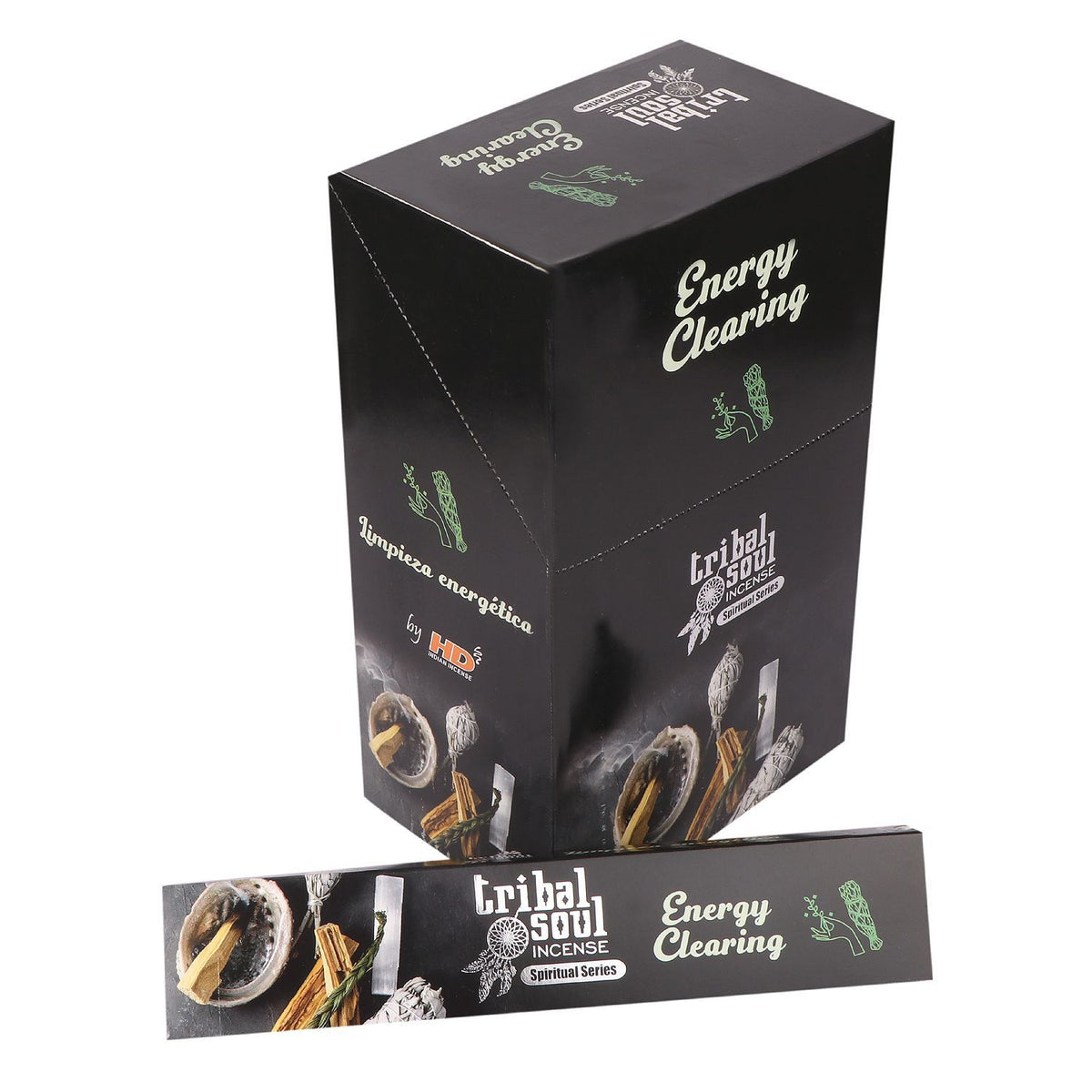 Tribal Soul Energy Clearing Incense Sticks & Ceramic Holder