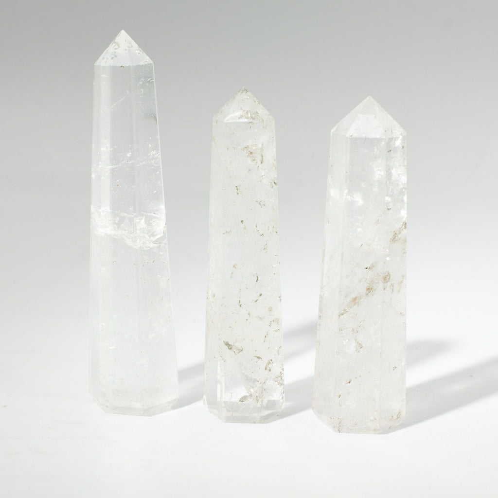 Clear Quartz Six Face Obelisk Point approx 11cm – view 3