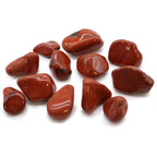 Bag of 12 Red Jasper Tumble Stones - Medium African