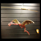 Red Coconut Dragon Mobile - Large - 46 cm – view 2
