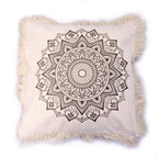 Lotus Mandala Cushion Cover - 60x60cm - Bronze – view 3