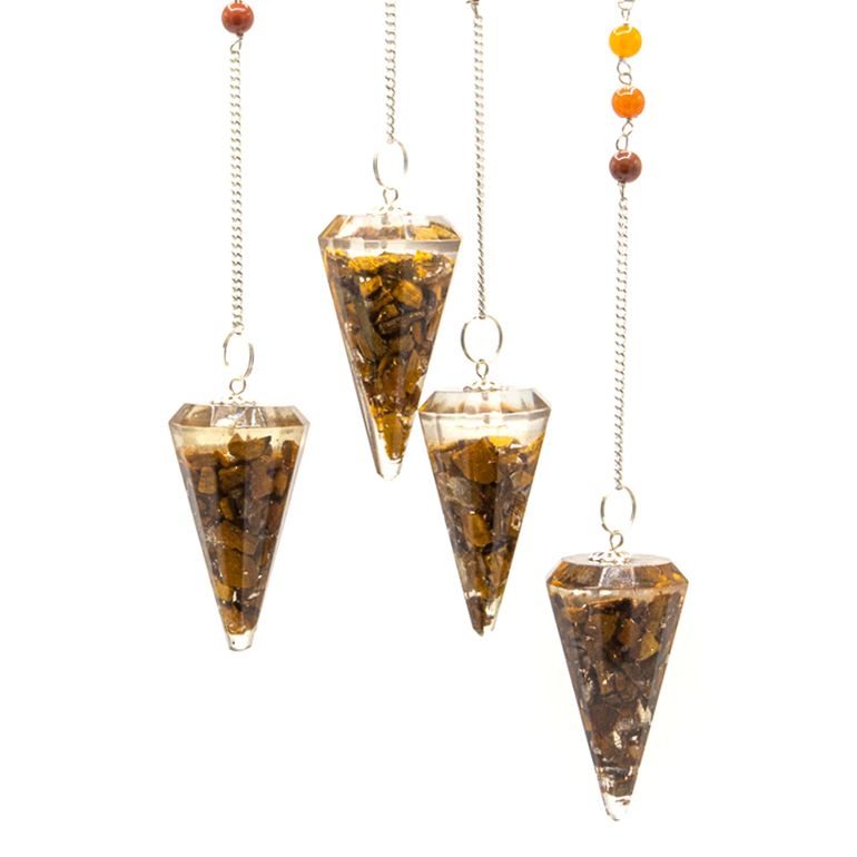 Orgonite Power Chakra Pendulum - Tiger Eye – view 3