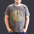 Nomad Sari Stonewashed T-Shirt - Chakra - Dark Grey - XL