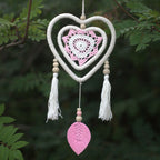 Medium Pink Dream Catcher - Heart in Heart