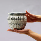 Greek Clay Plant Pot - Cream 12cm – view 2