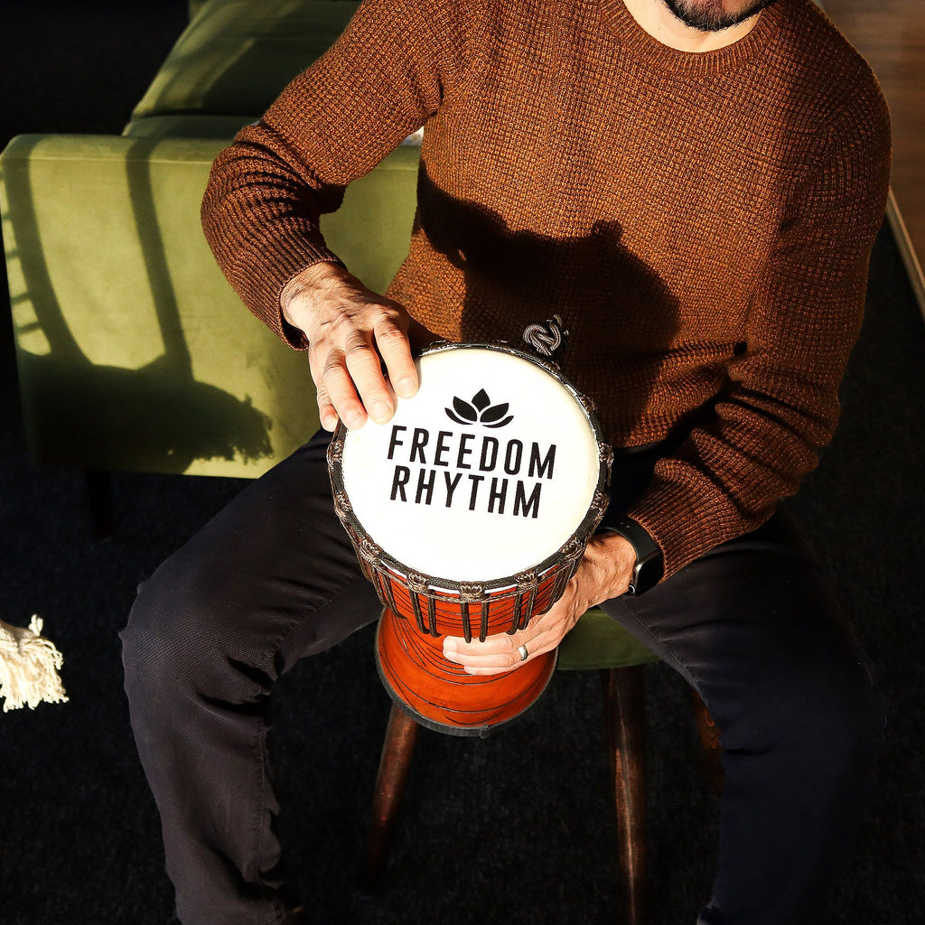 Freedom Rhythm Djembe Drum - Medium 40cm, 18cm Head – view 6