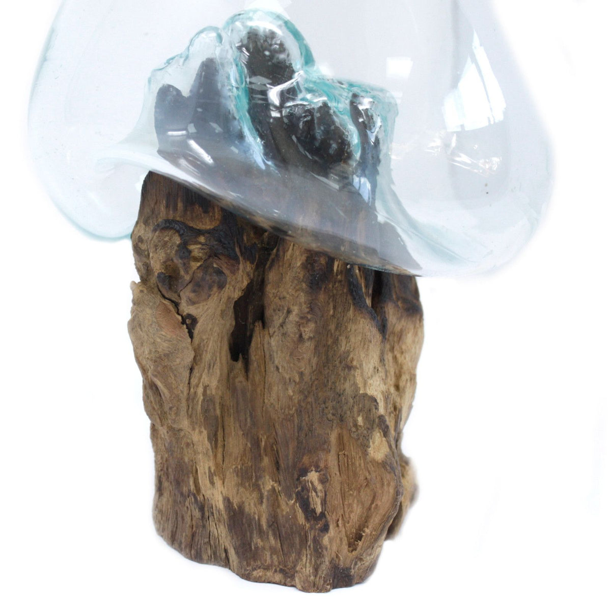 Molten Glass Bowl on Wood - Large – view 7