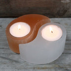 Selenite Yin Yang Candle Holder – view 4