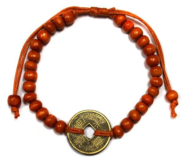 Bali Good Luck Feng Shui Bracelet - Orange