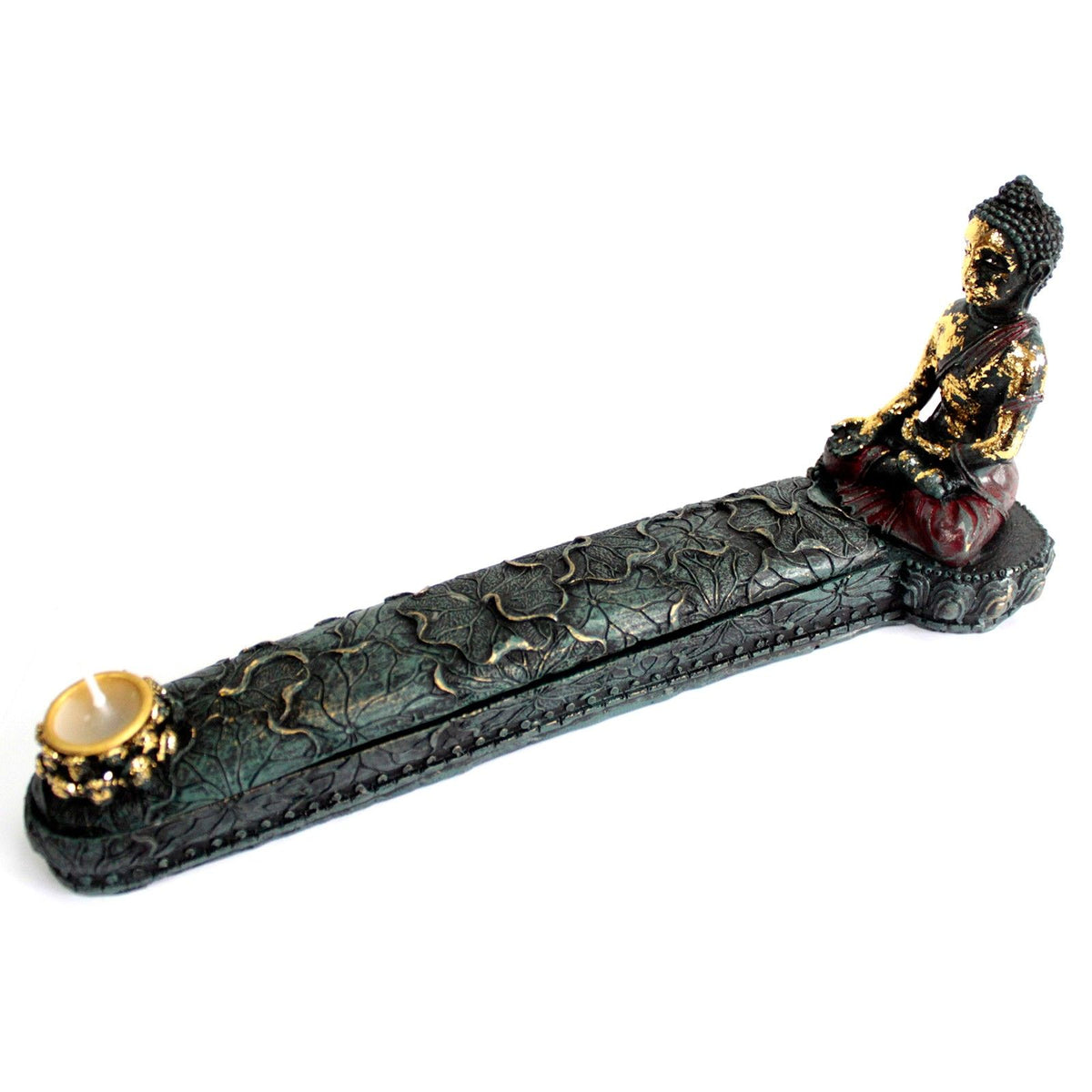 Antique Buddha Incense Burner and Box – view 6