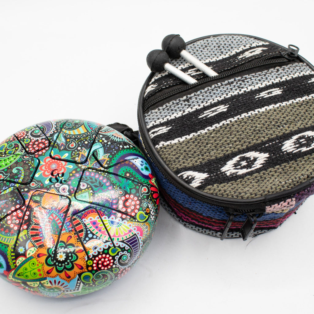 Low Med Happy Drum Mandala Leaf Design - 14x7cm – view 5