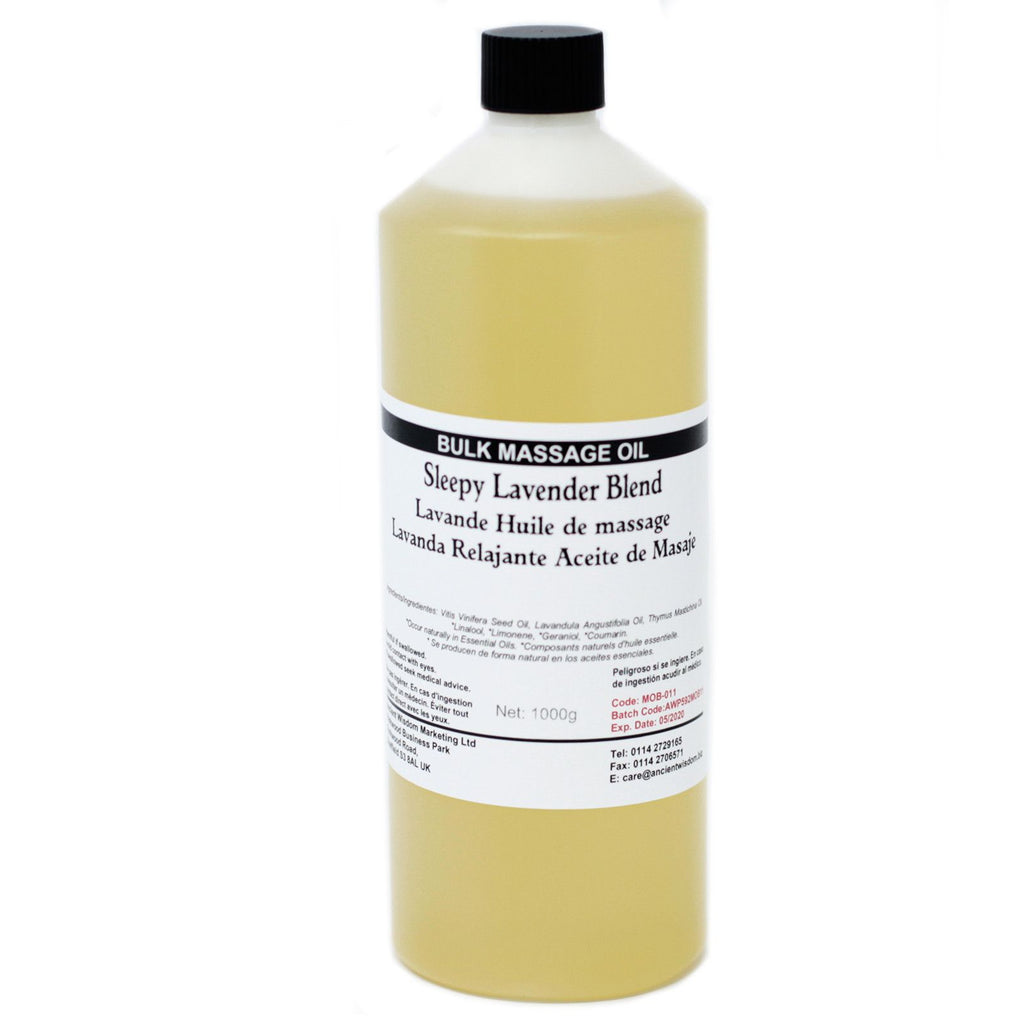 Sleepy Lavender 1kg Massage Oil with Spanish Marjoram