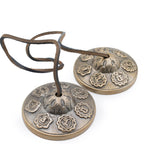 Brass Tibetan Tingsha Bells - Seven Chakra - 7cm – view 4